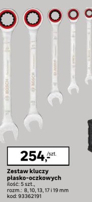 Zestaw kluczy płasko-oczkowych Bosch promocja w Leroy Merlin