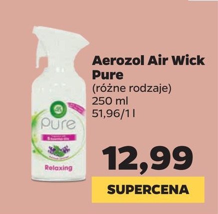 Aerozol 5 olejków relaksujący Air wick pure promocja