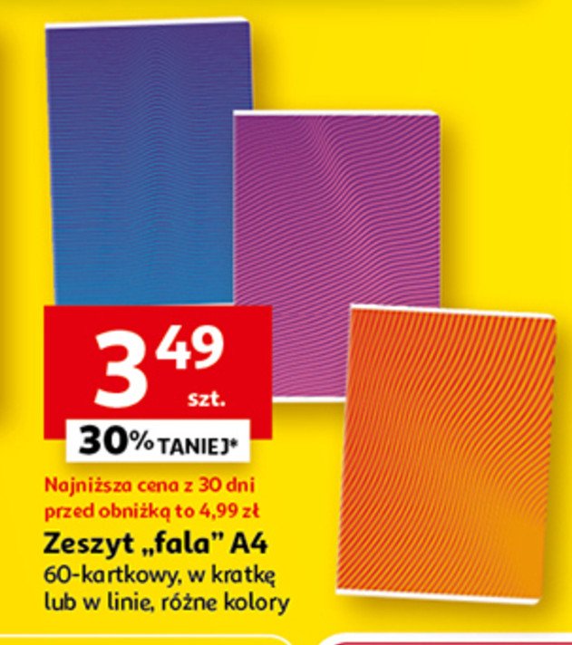 Zeszyt a4/60 k. fala linia promocja