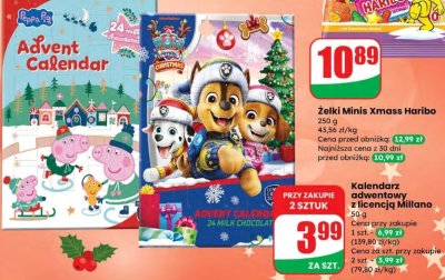 Żelki Minis Xmass Haribo promocja w Dino