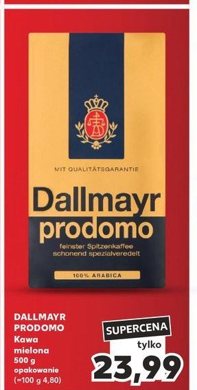 Kawa Dallmayr Prodomo promocja w Kaufland