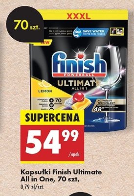Tabletki do zmywarek lemon Finish ultimate plus promocja