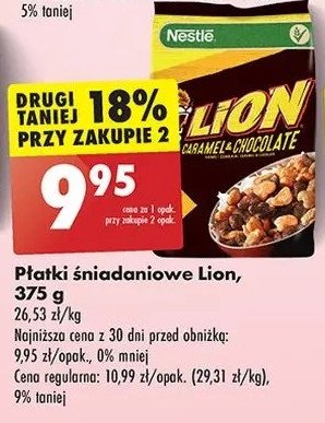 Płatki śniadaniowe Lion promocja