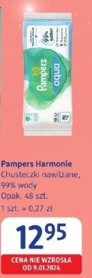 Chusteczki nawilżane Pampers Harmonie, 99% wody promocja w Drogerie DM