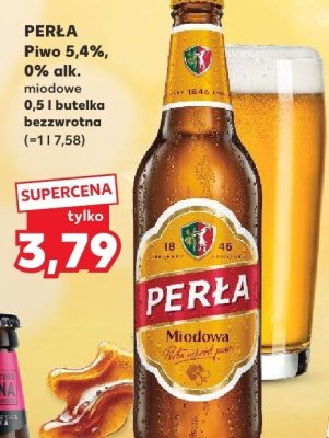 Piwo Perła miodowa  promocja w Kaufland
