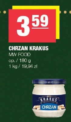 Chrzan Krakus MW Food promocja w SPAR