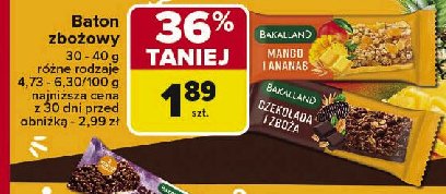 Baton mango i ananas Bakalland promocja w Carrefour