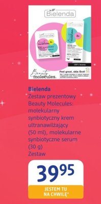 Zestaw prezentowy Bielenda Beauty Molecules kojąco-odżywczy krem ultranawilżający 50 ml, molekularne synbiotyczne serum 30 g promocja w Drogerie DM