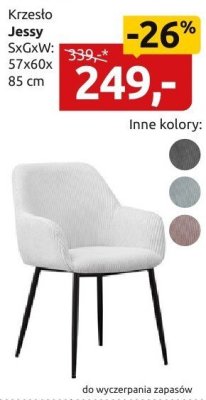 Krzesło Jessy, SxGxW: 57x60x85cm promocja w Black Red White