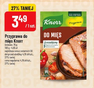 Przyprawa do mięs Knorr promocja w POLOmarket