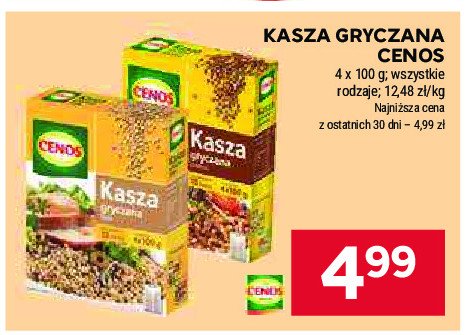 Kasza gryczana biała Cenos promocja