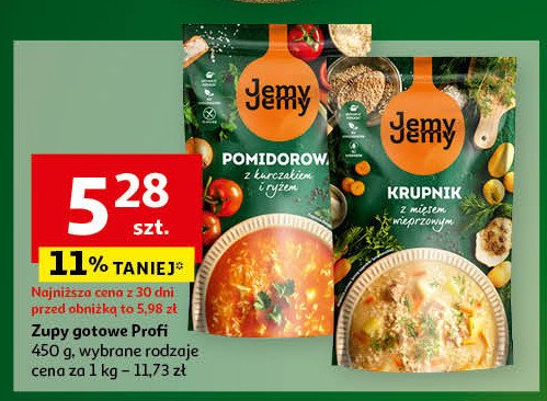 Krupnik z mięsem wieprzowym promocja w Auchan