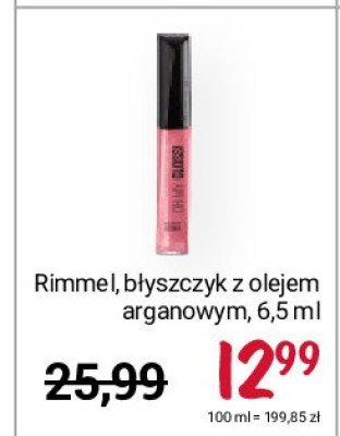 Błyszczyk do ust 600 just peachy Rimmel oh my gloss! promocja