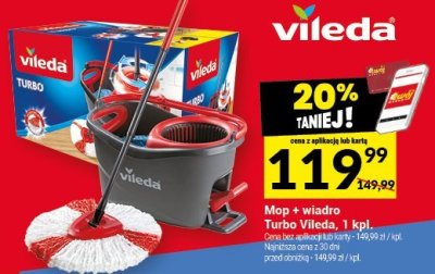 Mop + wiadro Turbo Vileda, 1 kpl. promocja w Twój Market