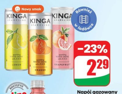 Napój gazowany Sparclino pomarańcza promocja w Dino