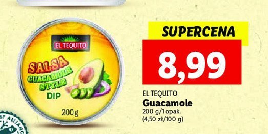 Guacamole El tequito promocja