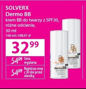 Krem do twarzy spf30 Solverx promocja