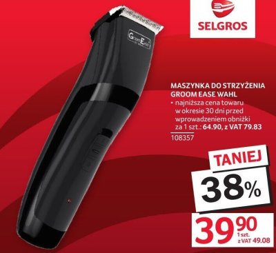 Maszynka do strzyżenia GROOM EASE WAHL promocja w Selgros