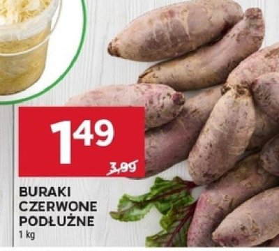Buraki czerwone podłużne promocja w Stokrotka