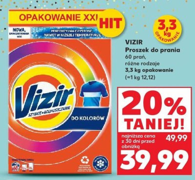 Proszek do prania 60 prań różne rodzaje promocja w Kaufland