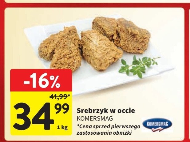 Srebrzyk w zalewie octowej Komersmag promocja w Intermarche