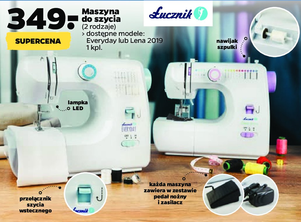 Maszyna do szycia lena 2019 Łucznik promocja