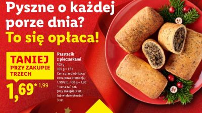 Pasztecik z pieczarkami promocja w Lidl