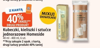 Kubeczki jednorazowe Homeside promocja w Leclerc