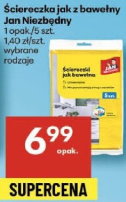 Ściereczka jak z bawełny Jan Niezbędny promocja w Delikatesy Centrum