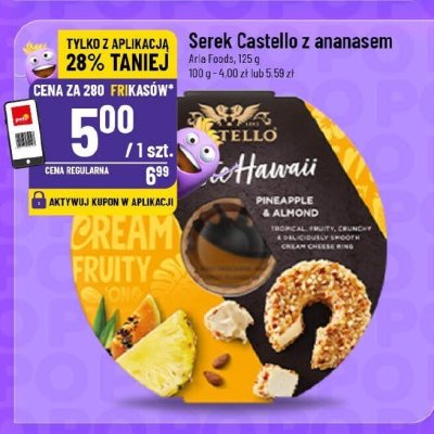 Serek Castello z ananasem Arla Foods promocja w POLOmarket