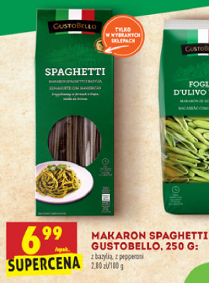 Makaron spaghetti z sepi膮 Gustobello promocja