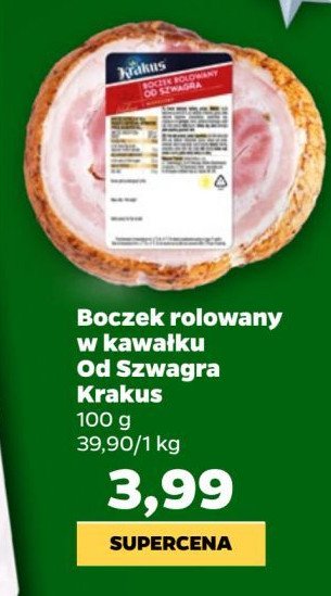 Boczek rolowany od szwagra Krakus animex promocja w Netto