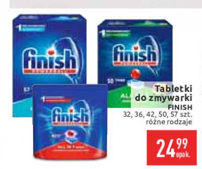 Tabletki do zmywarek fresh scent Finish power & pure all in 1 promocja