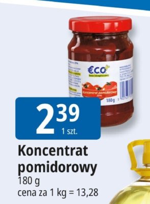 Koncentrat pomidorowy Eco+ promocja w Leclerc