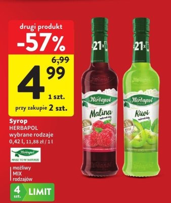 Syrop Herbapol Malina promocja w Intermarche