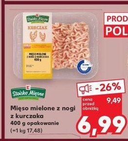 Mięso mielone z nogi kurczaka Stoisko mięsne promocja