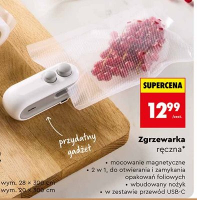 Zgrzewarka ręczna promocja w Biedronka