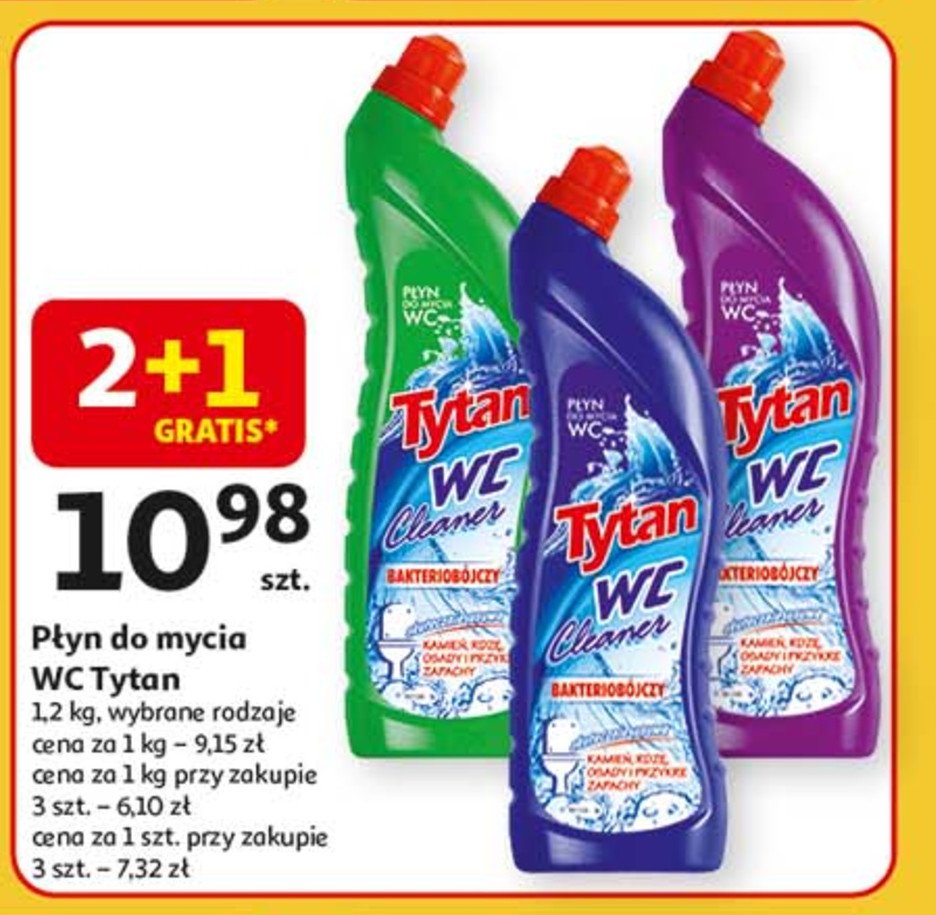 Płyn do wc niebieski Tytan wc promocja