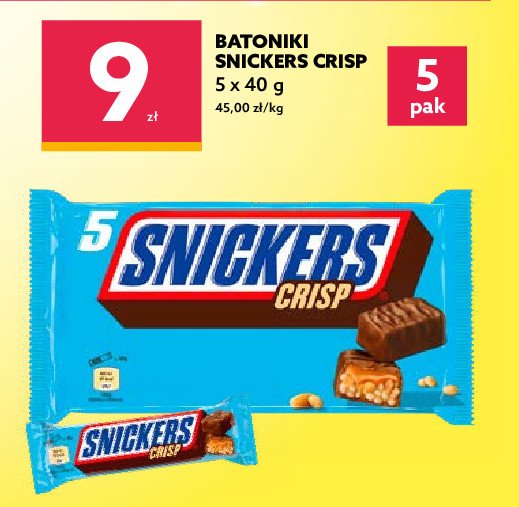 Baton Snickers crisp promocja
