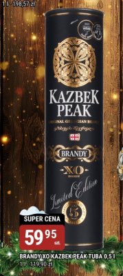 Brandy XO Kazbek Peak Tuba 0,5l promocja w bi1