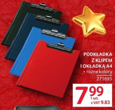 Podkładka z klipem lokładka A4 promocja w Selgros