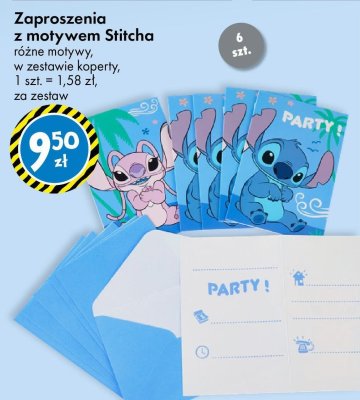 Zaproszenia z motywem Stitcha promocja w Tedi