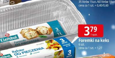 Foremki na keks Elembal promocja w Leclerc