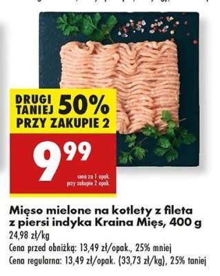 Mięso mielone z piersi indyka Kraina mięs promocja