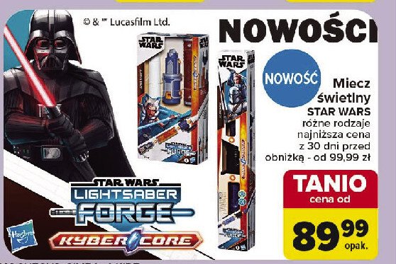 Miecz świetlny star wars Hasbro promocja