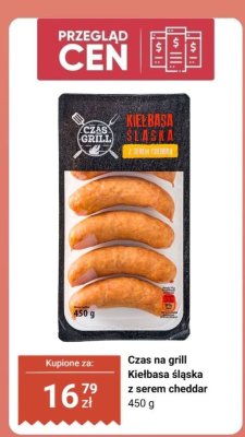 Kiełbasa śląska z serem cheddar promocja w Biedronka