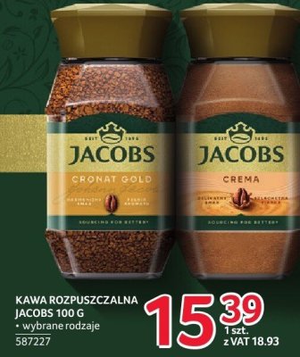 Kawa rozpuszczalna Jacobs 100 g wybrane rodzaje promocja w Selgros
