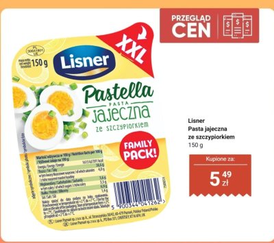 Pasta jajeczna ze szczypiorkiem promocja w Dino