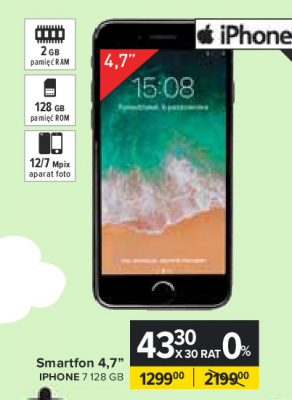 Smartfon 4.7" czarny Apple iphone 7 promocja