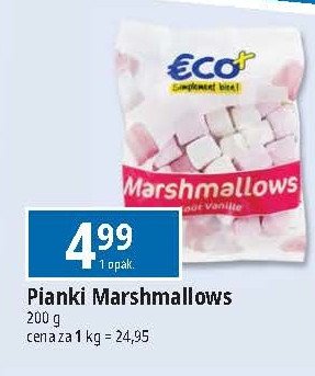 Pianki marshmallow waniliowe Eco+ promocja